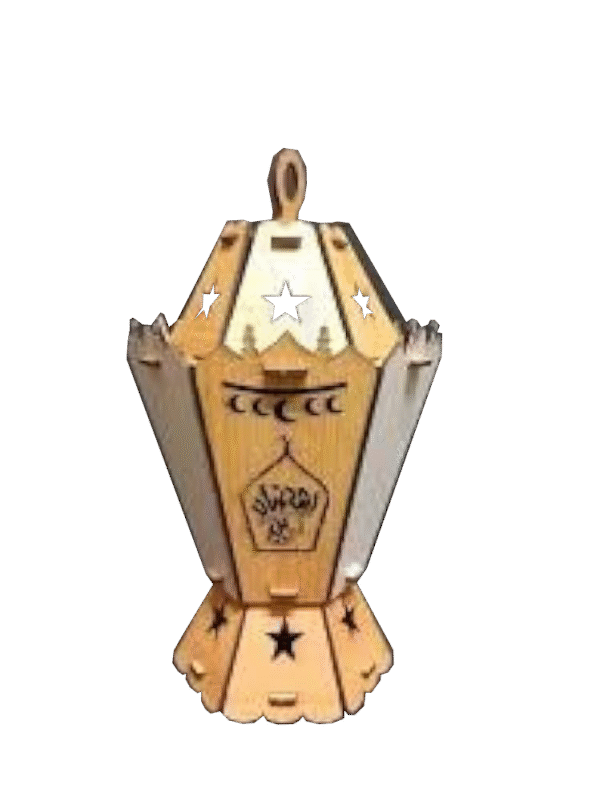 فانوس خشب سداسي